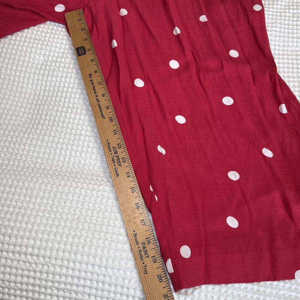 LOFT Sleeveless Jumpsuit Womens Plus 16 Pink Polka Dots Pockets Adjustable NWT - Picture 7 of 14